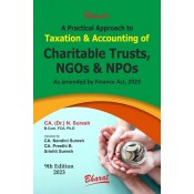 Bharat's A Practical Approach to Taxation & Accounting of Charitable Trusts, NGOs & NPOs 2023 by CA. N. Suresh